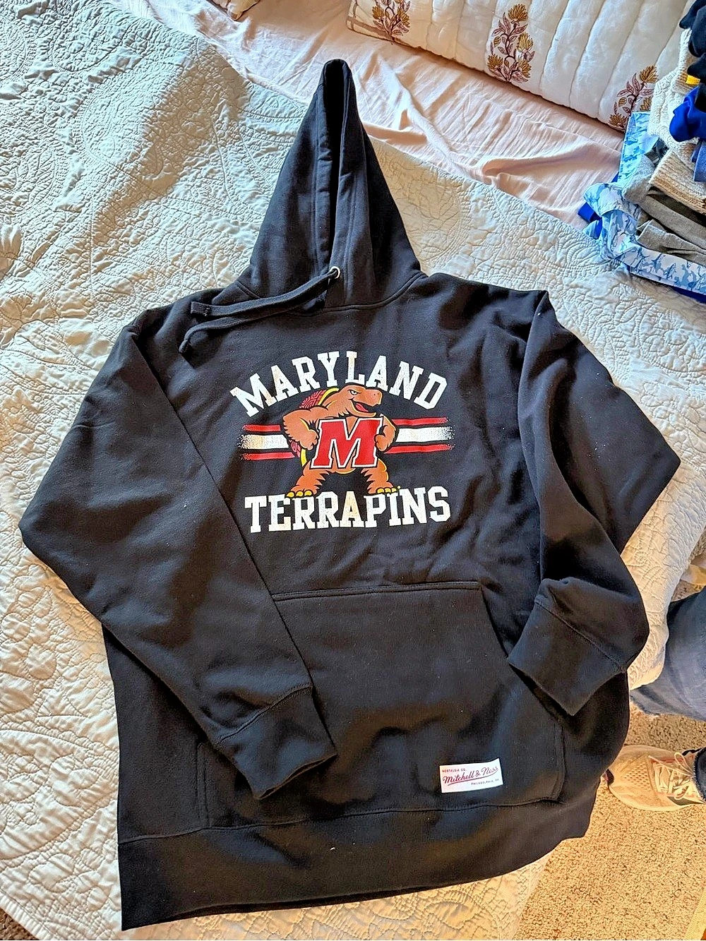 Mitchell & Ness Maryland Terrapins Graphic Hoodie Black XL